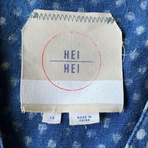 Hei Hei Anthropologie Chambray Linen Romper - Picture 4 of 16